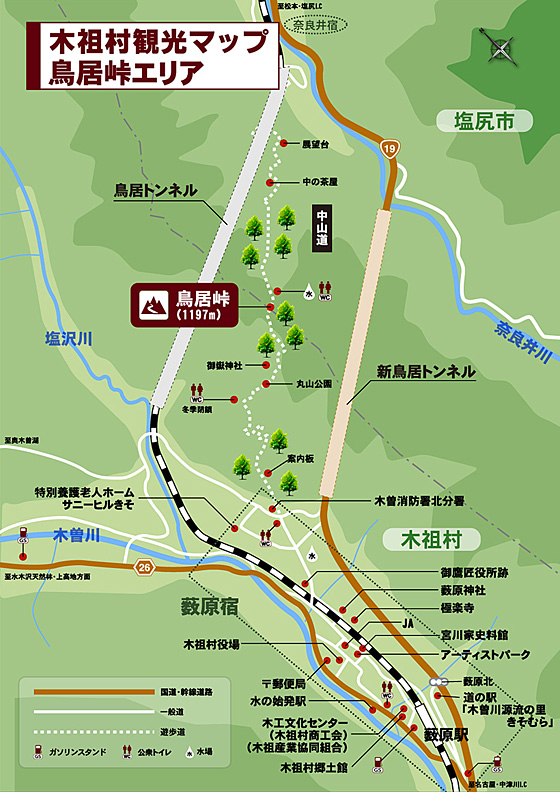 鳥居峠MAP